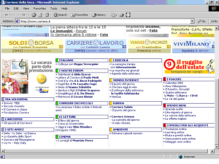 Page principale du site Web du journal Aftonbladet